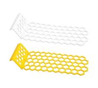 Bee Watering Station - 2pcs Beehive Shaped Floating Bee Ladder, Plastic Floating Bee Island & Butterfly Bee Waterer for Drinking and Feeding, Beekeeping Equipment & Bee Bath