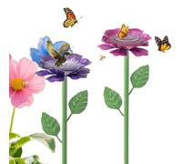 Bee Watering Station | 4 Piece Flower Shape Waterer | Bee Hydration Station | for Farm Butterfly Pond Fountain Outdoor Backyard Patio Deck