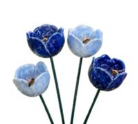 Bee Watering Station - 4 Pieces Handmade Mini Flower Ceramic Decoration