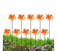 Bee Watering Station | Ceramic Waterer | with Stake Flower Shape Bee Pollination Station | for Outside Indoor Decor Yard Patio Pathway Grassland Lawn Planter Pot Butterfly Hummingbird