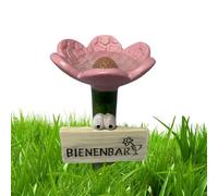 Bee Watering Station Flower-Shaped Feeder Bowl