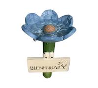 Bee Watering Station - Flower Shaped Resin Cups Stake Base Stand | Colorful Pollinator Drinking Station Butterfly Insect Feeder | Outdoor Patio Garden Decoration Potions Voge
