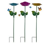 Bee Watering Station for Garden 3 Piece Flower Shape Butterfly Feeder