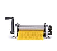 Bee Wax Sheet Mill Machine Manual Honeycomb Stamper Printing | Ergonomic Hand Drive System Designed for Uniform Foundation Sheet Thickness and Accelerated Hive Comb Building(4.9mm)
