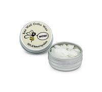 Bee Well Ortho Wax Pure | All Natural Extra Firm Braces Wax | Protect, Prevent & Relieve Orthodontic Braces Discomfort & Mouth Pain | Aluminum Jar | 75 Pieces of Wax for Braces
