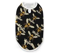 Bee Whisperer Dog Clothes Fashionable Sleeveless Pet Vest Puppy Breathable Shirts for Small Medium Dogs Cat S