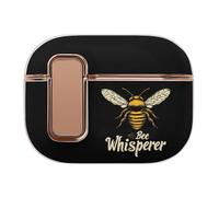 Bee Whisperer Funny Headphone Cases Compatible with AirPods Pro 2 Hard PC Protective Cover with Secure Buckle
