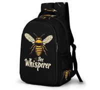 Bee Whisperer Large Backpack with Adjustable Padded Shoulder Straps Casual Travel Laptop Daypack