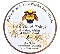 Bee Wood Polish (60ML) - Beeswax Polish Enhances Wood Natural Beauty, Seal & Protect Wooden Furniture, Wooden Toys & Wooden Kitchen Appliances