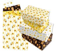 Bee wrapping paper 4 styles in a pack of 12