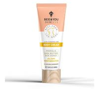 BEE and YOU Ultra Hydrating Natural Body Cream, Fast Absorbing & Extra Protection with Shea Butter, Argan Oil, Vitamin B5, Raw Honey and Bee Propolis, 3.38 fl. oz