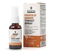 Bee and You Propolis Ginger & Raw Honey Throat Spray for Immune Support & Soothing Relief, Oral Health Support, Natural Antioxidant, 1 fl oz
