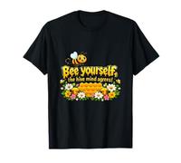 Bee Yourself Hive Mind Cute Bee Pun Graphic T-Shirt