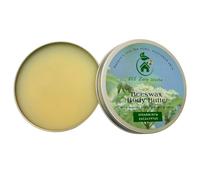 BEE Zero Waste Organic Beeswax Body Butter - Intensive Moisturizing Cream, Natural Hand and Body Lotion, Eco-Friendly & Plastic-Free, Pure Ingredients (Spearmint & Eucalyptus)