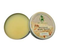 BEE Zero Waste Organic Beeswax Body Butter - Intensive Moisturizing Cream, Natural Hand and Body Lotion, Eco-Friendly & Plastic-Free, Pure Ingredients (Unscented)