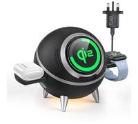 Beeasy 4-in-1 Wireless Charger, Qi2 15W Fast Wireless Charger for Magsafe, Rotatable Magnetic Charger for iPhone 17/16/15/14/13/12, Apple Watch & AirPods