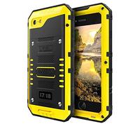 Beeasy Case for iPhone 8/7/SE 2022/SE 2020 Shockproof Waterproof Built-in Screen Protector,Cover Strong Tough Heavy Duty Military Protective, Full Body Drop Proof Bumper for Outdoor Sport,Yellow