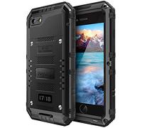 Beeasy Case for iPhone 8/7/SE 2022/SE 2020 Shockproof Waterproof Built-in Screen Protector,Cover Strong Tough Heavy Duty Military Protective, Full Body Drop Proof Bumper for Outdoor Sport,Black