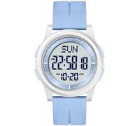 Beeasy Digital Watch Waterproof with Stopwatch Alarm Countdown Dual Time, Ultra-Thin Super Wide-Angle Display Digital Wrist Watches for Men Women, Blue(White D), FASHION