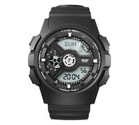Beeasy Waterproof Mens Watches Sports Ourdoor, Military Watch Multi Function Stopwatch/4 Alarms/Countdown/Dual Time, Analog-Digital Synchronised Display Wrist Watch for Men