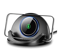 Beeasy Wireless Car Charger Dashboard-15W Car Phone Holder Wireless Charger with [Cooling Fan] [Non-Slip],Qi Car Wireless Charger for iPhone Samsung Smartphones