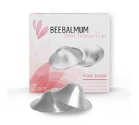 BeeBalMum - The Original Silver Nursing Cups, Silverettes Metal Nipple Covers for Breastfeeding, Nursing Pads, 925 Silver Nipple Cover Guards, Soothe and Protect Sore Nipples