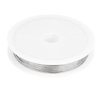 Beebeecraft 0.2mm 32 Gauge Stainless Steel Wire 304 Stainless Steel 50m Round Craft Jewelry Wire with Bobbin for Wrap DIY Jewellery Bracelets Earrings Making