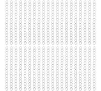 Beebeecraft 1 Box 100 Strands Bracelet Extension Chain 304 Stainless Steel Chain Extender Silver End Chains Jewelry Extender Chains for Jewelry Making Necklace Bracelet Supplies DIY Crafts (47~53mm)