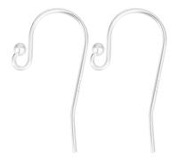Beebeecraft 1 Box 10Pcs 925 Sterling Silver Earring Hooks French Ball End Ear Wires for Drop Dangle Earring Findings DIY Jewellery Making(Wire 0.7mm/21 Gauge/0.028 inch)