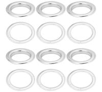 Beebeecraft 1 Box 10Pcs Eyelets and Grommets 2.4Inch Brass Metal Big Eyelets for Fabric Bag Curtain Craft Making DIY Inner Diameter 1.6Inch
