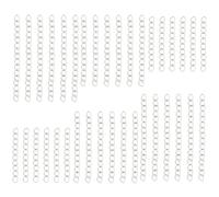 Beebeecraft 1 Box 120Pcs 3 Size Chain Extender for Jewelry Making 30/40/50mm Stainless Steel Silver Necklace Bracelets Chain Extenders Chains Extension for Necklaces Bracelet Anklets Jewelry Making