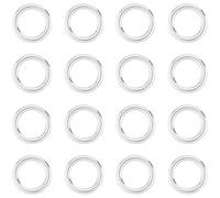 Beebeecraft 1 Box 20Pcs 925 Sterling Silver Closed Jump Rings 5mm O Rings Soldered Jump Ring 20 Gauge Connectors Junction for Jewelry Making Craft
