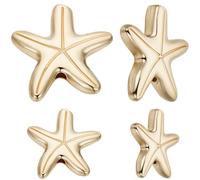 Beebeecraft 1 Box 20Pcs Starfish Spacer Beads Real 18K Gold Plated Ocean Theme Summer Beach Charms Animal Sea Life Star Spacer Bead for Jewelry Making Earrings Necklaces Beading DIY Crafts Gifts