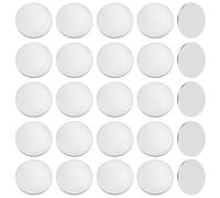 Beebeecraft 1 Box 26Pcs 304 Stainless Steel Disc Flat Circular Tags Round Metal Stamping Blanks for Jewelry Making Strike Engraving Diy Crafts Earring Bracelet Necklace Pendants Charms 25mm