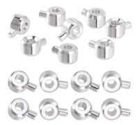 Beebeecraft 1 Box 30Pcs Stopper Crimp Beads 925 Sterling Silver Plated Column Positioning Spacer Beads End Beading Supplies for Jewellery Making DIY Crafts