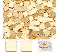 Beebeecraft 1 Box 500Pcs Solder Chips Gold 2x2mm Easy Welding Soldering Precut Chips Tiny Square Low Temp for Jewelry Making Repair