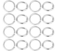 Beebeecraft 1 Box 50Pcs Open Jump Rings 925 Sterling Silver 5mm Single Loop Jump Rings Connectors Rings for DIY Earrings Necklace Bracelet Making Repair Supplies