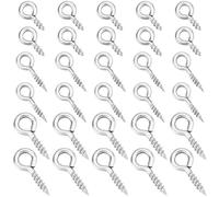 Beebeecraft 1 Box 600Pcs Screw Mini Metal Small Eye Pin 304 Stainless Steel 8/10/12mm Eyelets Threaded Clasps Hooks for Half Drilled Beads Jewelry Making DIY