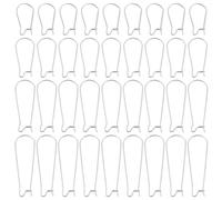 Beebeecraft 1 Box 80Pcs 4 Styles Wire Earring Hooks 925 Sterling Silver Plated 304 Stainless Steel U Shaped Teardrop Dangle Beading Hoop Earring Connectors for Jewelry Making Diy Craft Art 21 Gauge