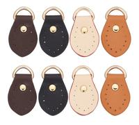 Beebeecraft 1 Box 8Pcs Leather Clasps with D Rings 4 Colors Bag Replacement Cowhide Buckle for Bag Strap Pouch Handbag Crossbody Bag Conversion (4.6cm/1.81in)