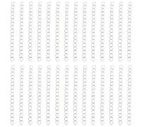 Beebeecraft 100Pcs 2 Inch Chain Extender for Jewelry Making 925 Sterling Silver Plated 304 Stainless Steel Bracelet Necklace Extensions End Tails for DIY Crafts Supplies