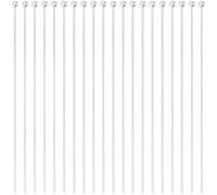 Beebeecraft 100Pcs 50mm Ball Head Pins Sterling Silver Plated Straight Bendable Eye Beading Pins for Jewellery Making Charms Beads Earring Bracelet Necklace Pendants Accessories DIY Crafts, Pin 0.6mm