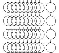 Beebeecraft 100Pcs Earring Hoops for Jewellery Making, 20mm 316L Stainless Steel Hypoallergenic Black Round Wine Glass Charm Rings Earring Beading Hoops for Valentine Party Diy Crafts