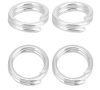 Beebeecraft 10Pcs 925 Sterling Silver Split Jump Rings 5x1mm Tiny Round Open Double Loop Jump Rings Connectors with Box Polishing Cloth for Jewellery Making Charm Necklaces Bracelet Keychains Craft
