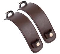 Beebeecraft 2 Sets PU Leather Shoulder Strap Pads Replacement Cushion Strap Covers Protector Pressure Relief Bag Handle Wrap for Shoulder Shopping Bags Tote Handbag Camera Travel Coconut Brown