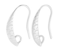 Beebeecraft 20Pcs 925 Sterling Silver Plated Earring Hooks Ear Wire Findings with Loop French Earring Hooks for Jewelry Making Dangle DIY Kit Supplies