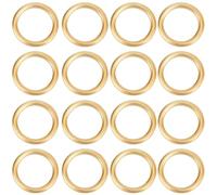 Beebeecraft 20Pcs/Box 5mm Close Jump Rings 14K Gold Filled Brass Round Circle Small O Ring Connectors Closed Jump Ring Findings for Jewelry Making Earring Necklace Bracelet Supplies DIY Crafts