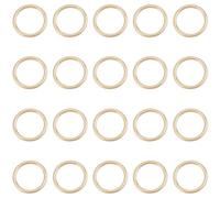 Beebeecraft 20Pcs Closed Jump Rings 6mm, 14K Gold Filled Small Soldered Jump Rings Non-Tarnish Mini Round O Ring Connector Linking for Jewellery Making DIY Crafts Findings Supplies