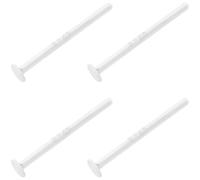 Beebeecraft 20Pcs Flat Stud Earring Findings, 925 Sterling Silver Blank Earring Studs Round Pad with Ear Nuts for Jewellery Making DIY, Tray 2mm