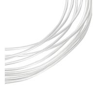 Beebeecraft 21 Gauge/0.7mm Silver Wire 925 Sterling Silver 1M Round Dead Soft Craft Jewelry Wire with 2Pcs Suede Polishing Cloth for Wire Wrap DIY Jewellery